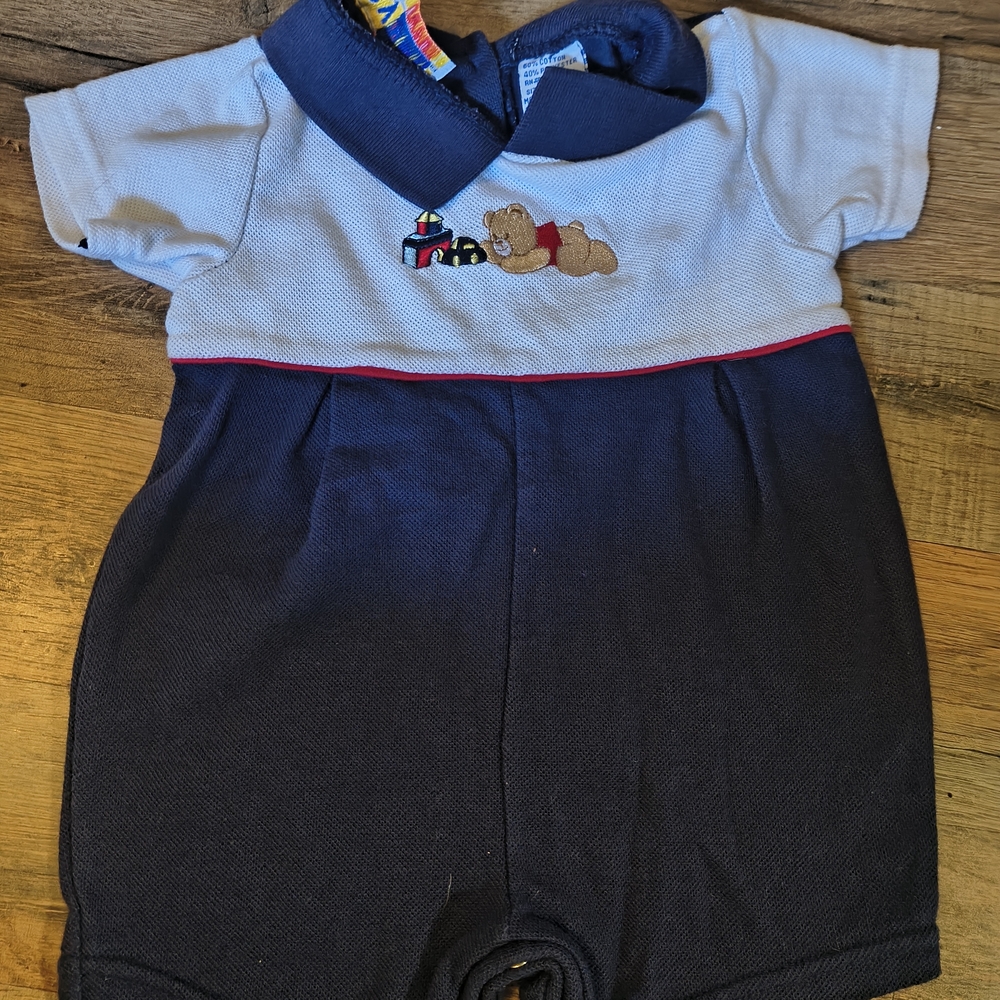 VTG Boys 3/6 Month Romper